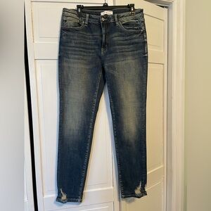 Distressed Blue Women's Skinny Jeans